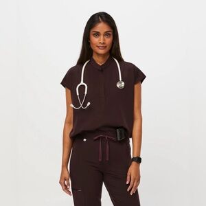 FIGS Espresso Rafaela - Oversized Scrub Top